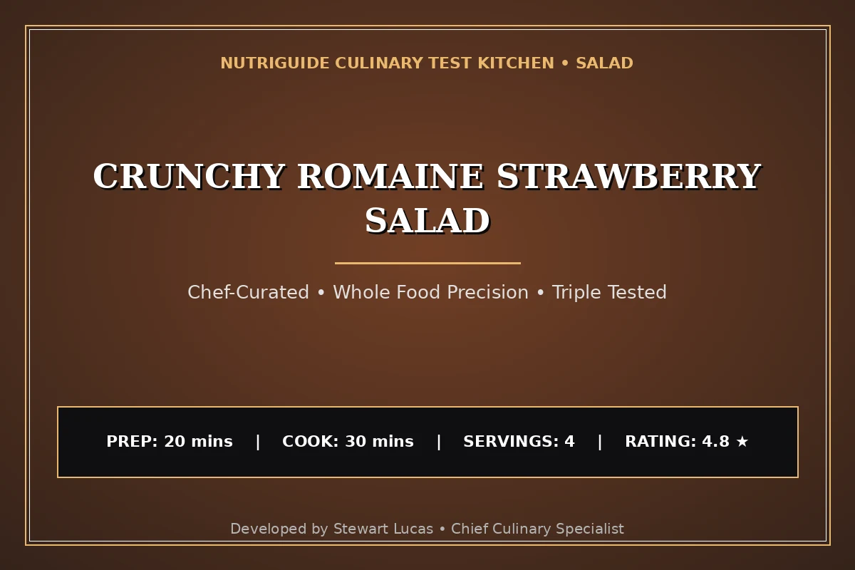 Crunchy Romaine Strawberry Salad