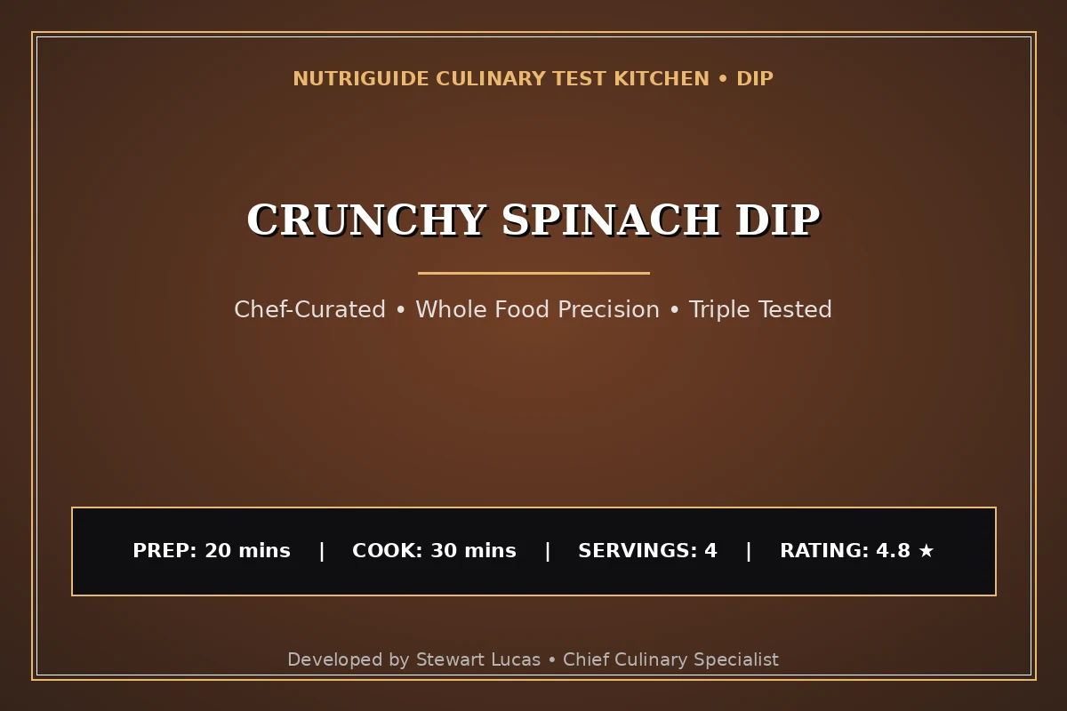 Crunchy Spinach Dip