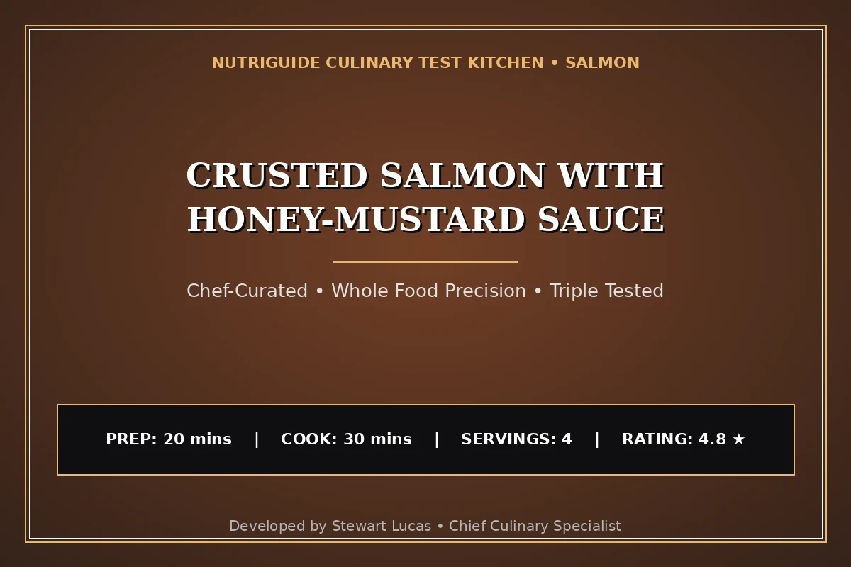 Crusted Salmon With Honey-Mustard Sauce
