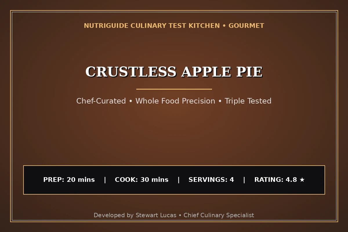 Crustless Apple Pie