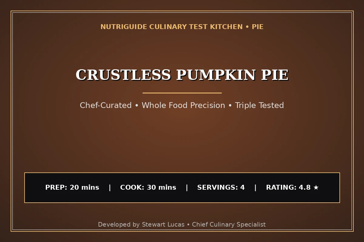 Crustless Pumpkin Pie