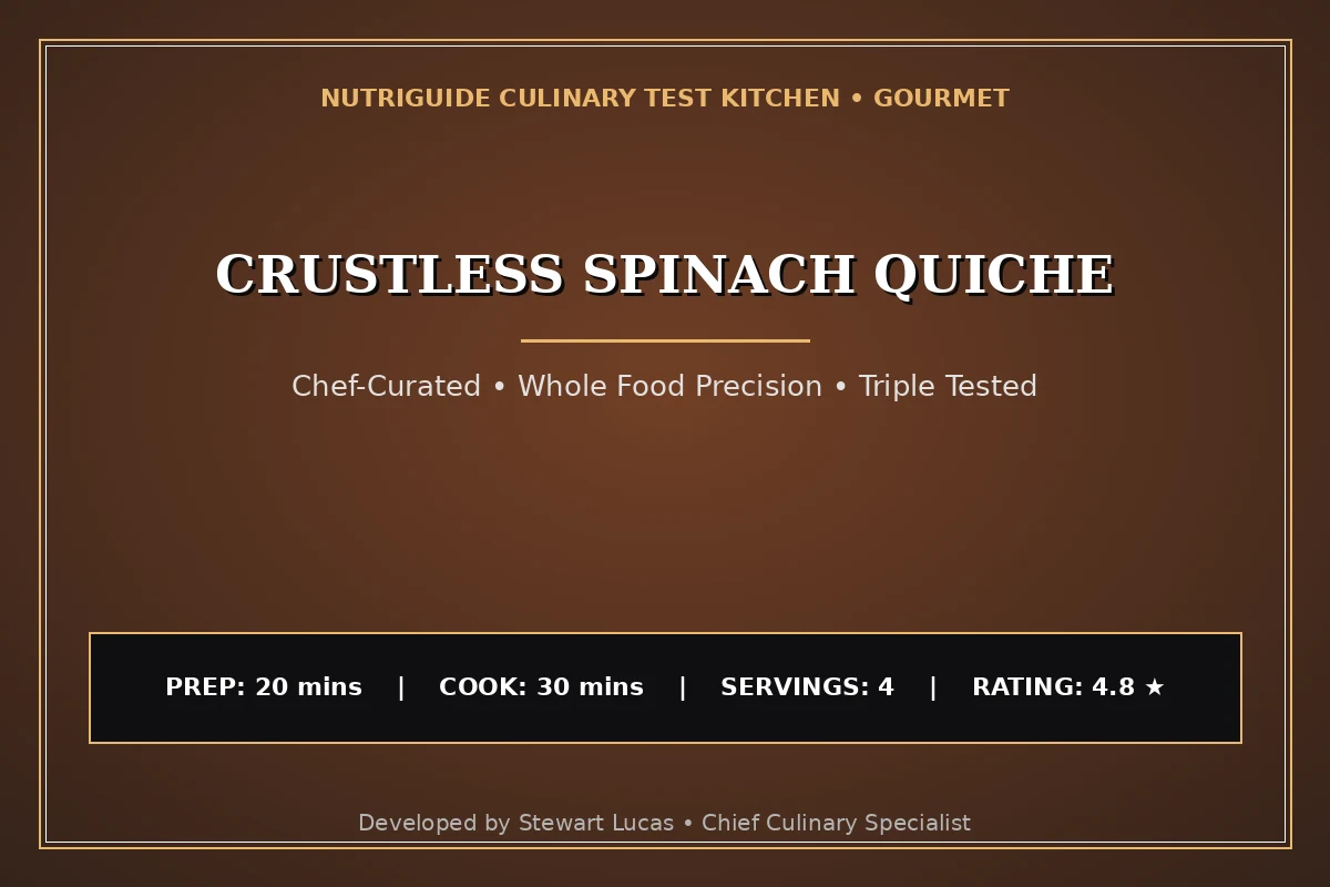 Crustless Spinach Quiche