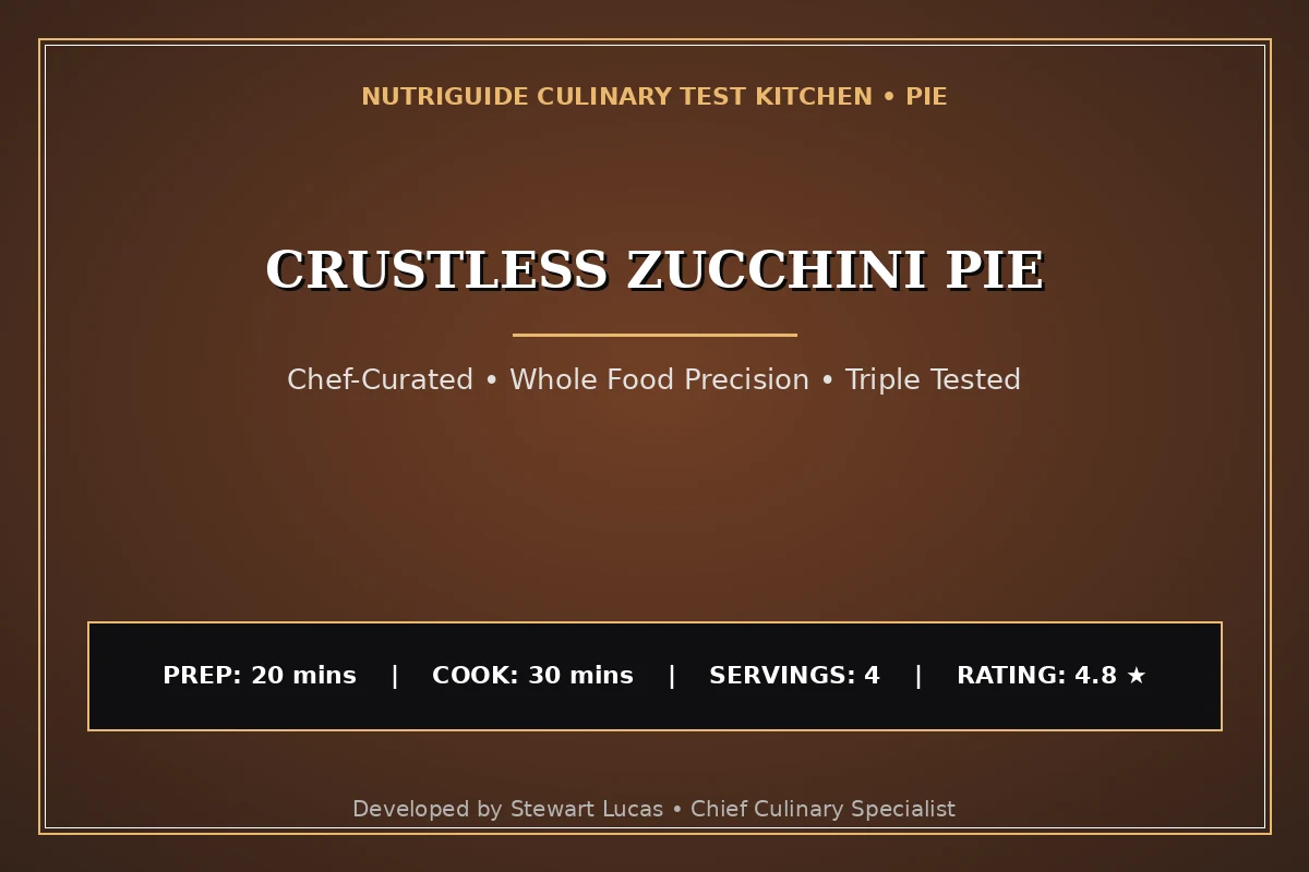 Crustless Zucchini Pie