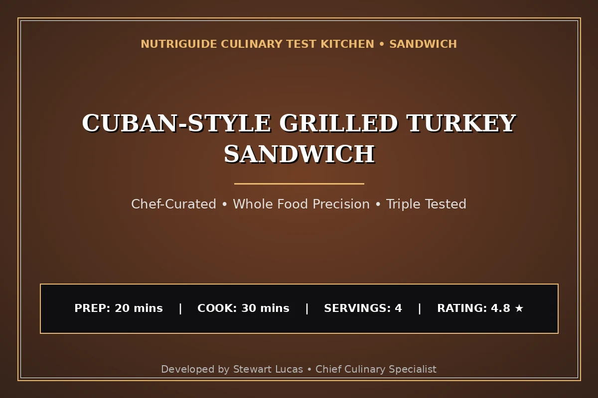 Cuban-Style Grilled Turkey Sandwich