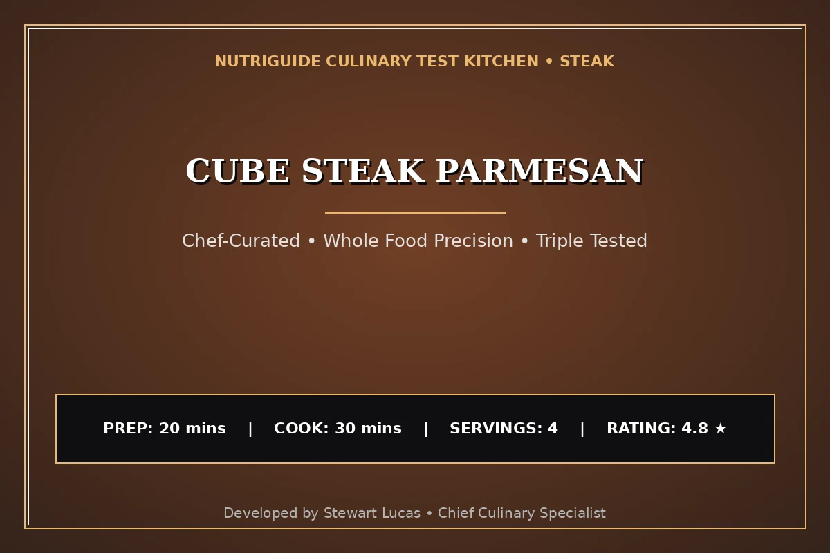 Cube Steak Parmesan