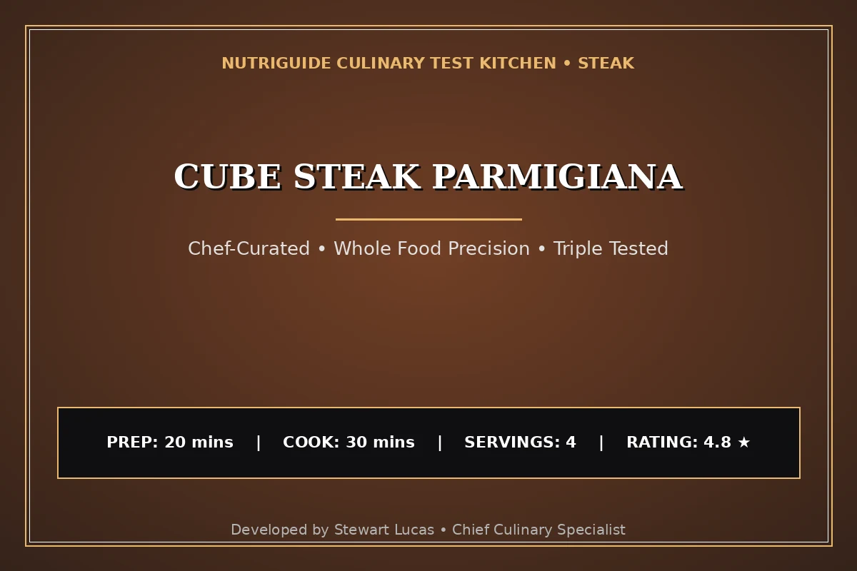 Cube Steak Parmigiana