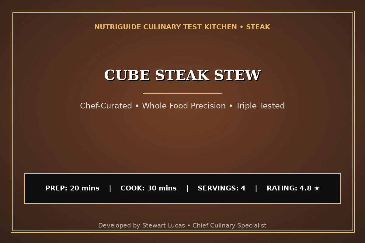 Cube Steak Stew