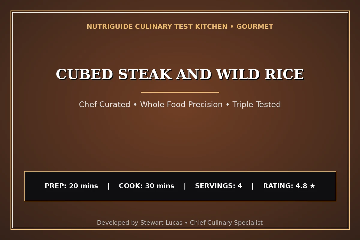 Cubed Steak And Wild Rice