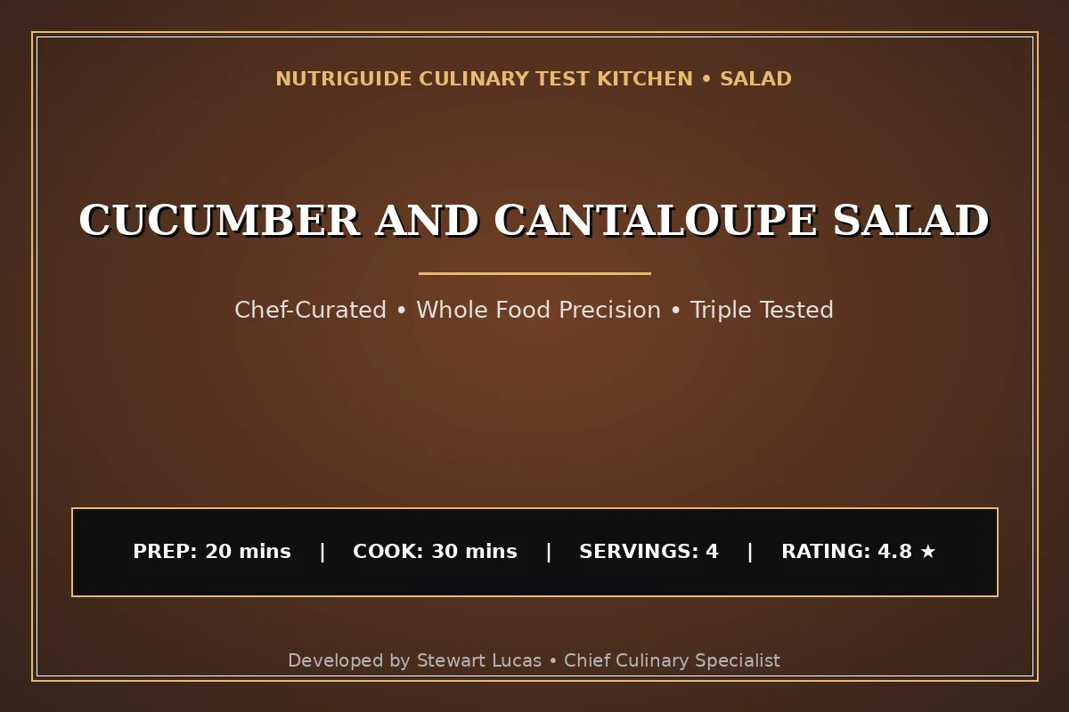 Cucumber And Cantaloupe Salad
