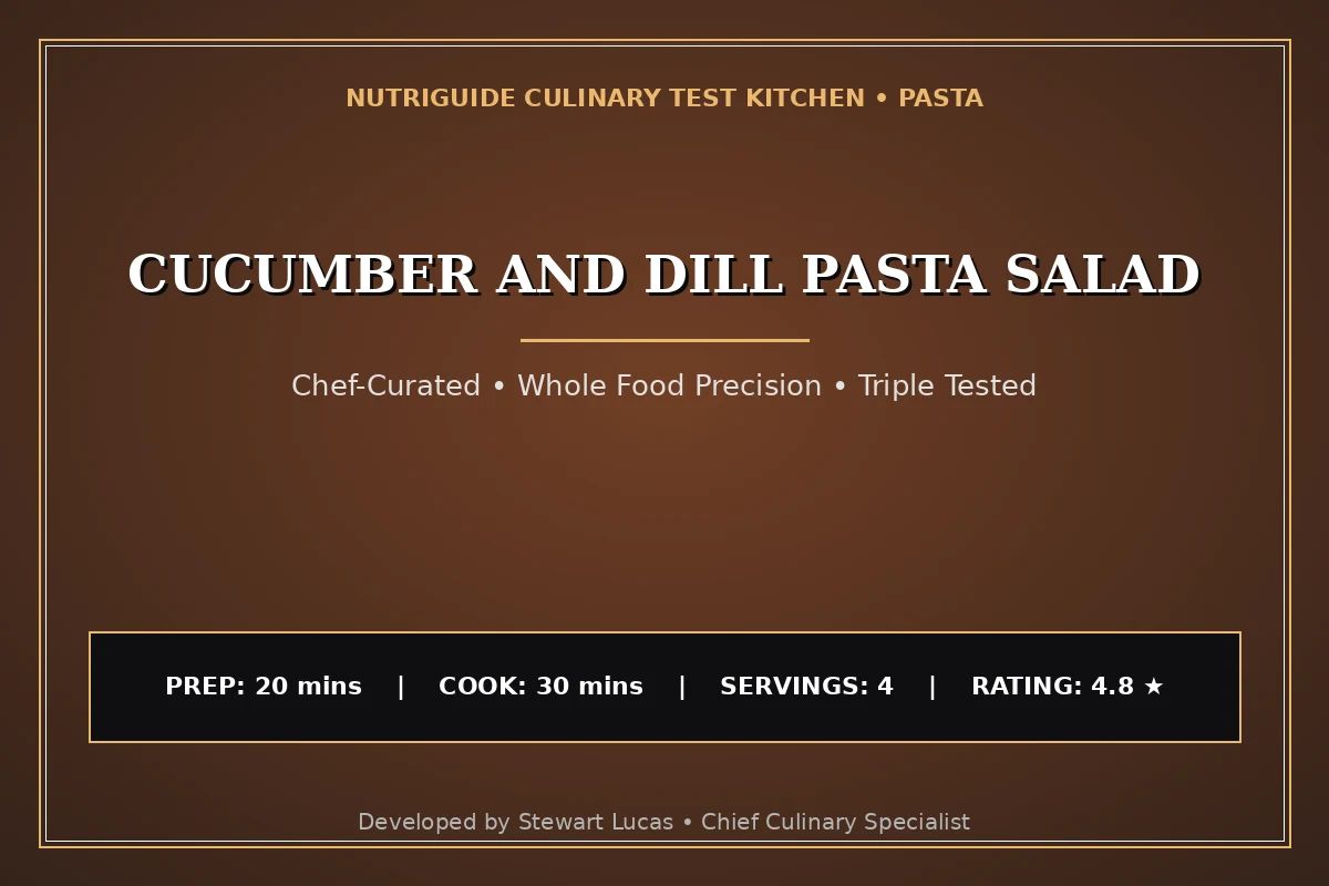 Cucumber And Dill Pasta Salad