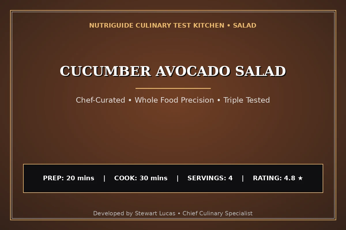 Cucumber Avocado Salad