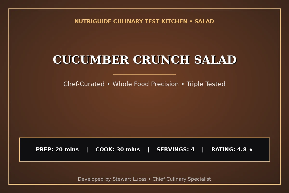 Cucumber Crunch Salad