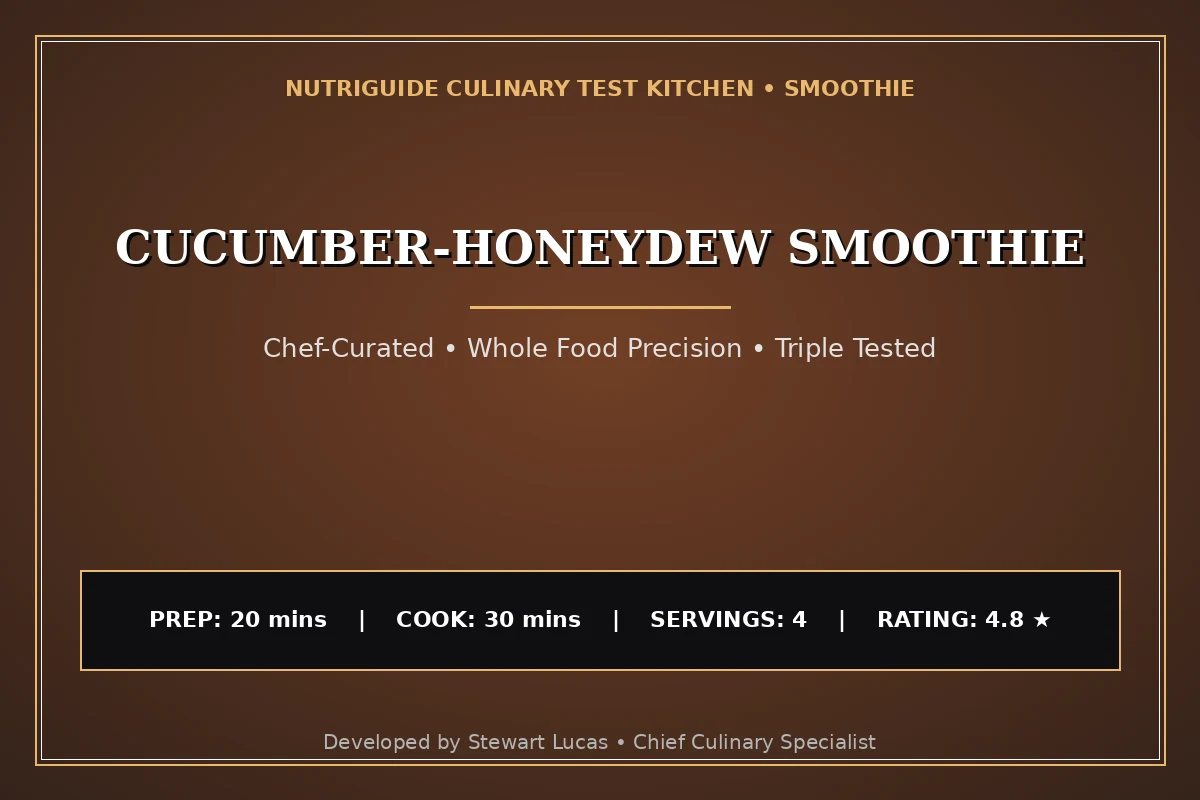Cucumber-Honeydew Smoothie