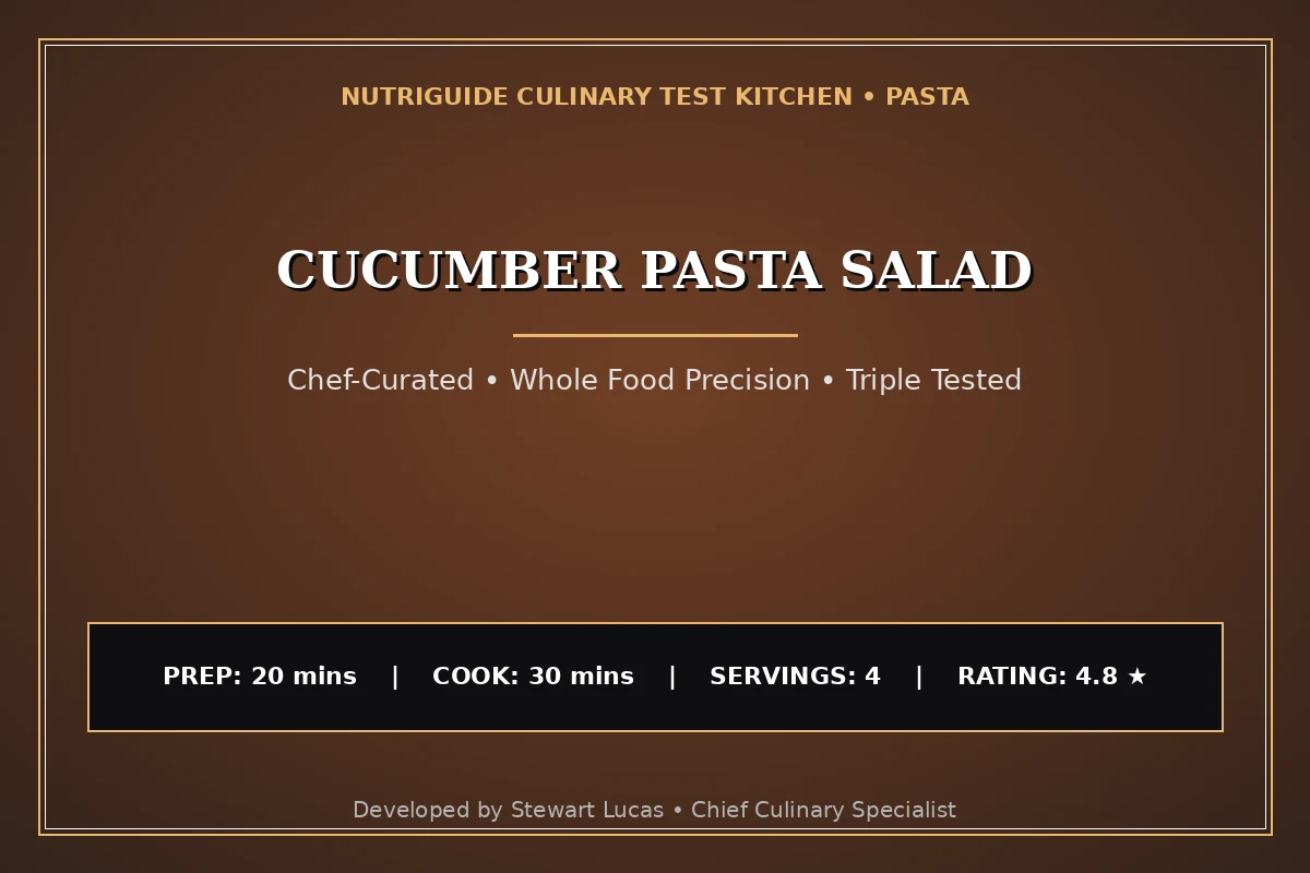 Cucumber Pasta Salad