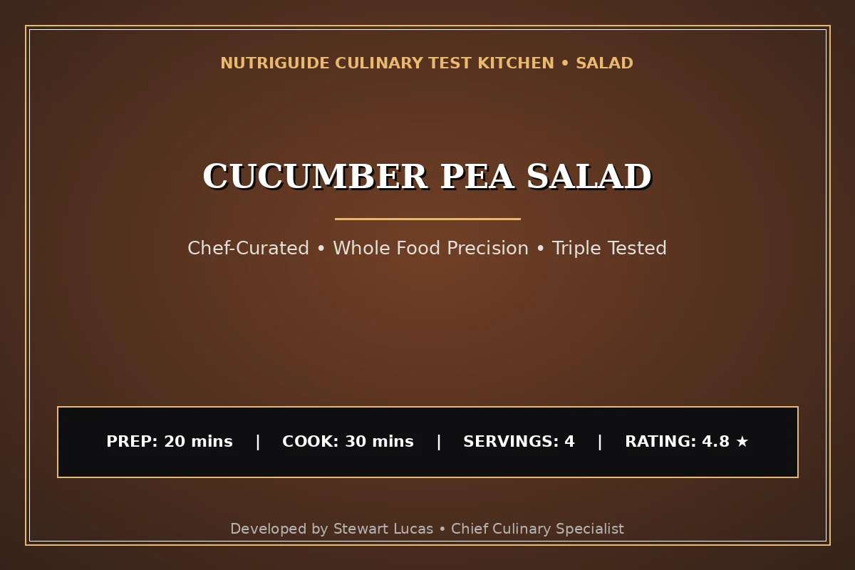 Cucumber Pea Salad