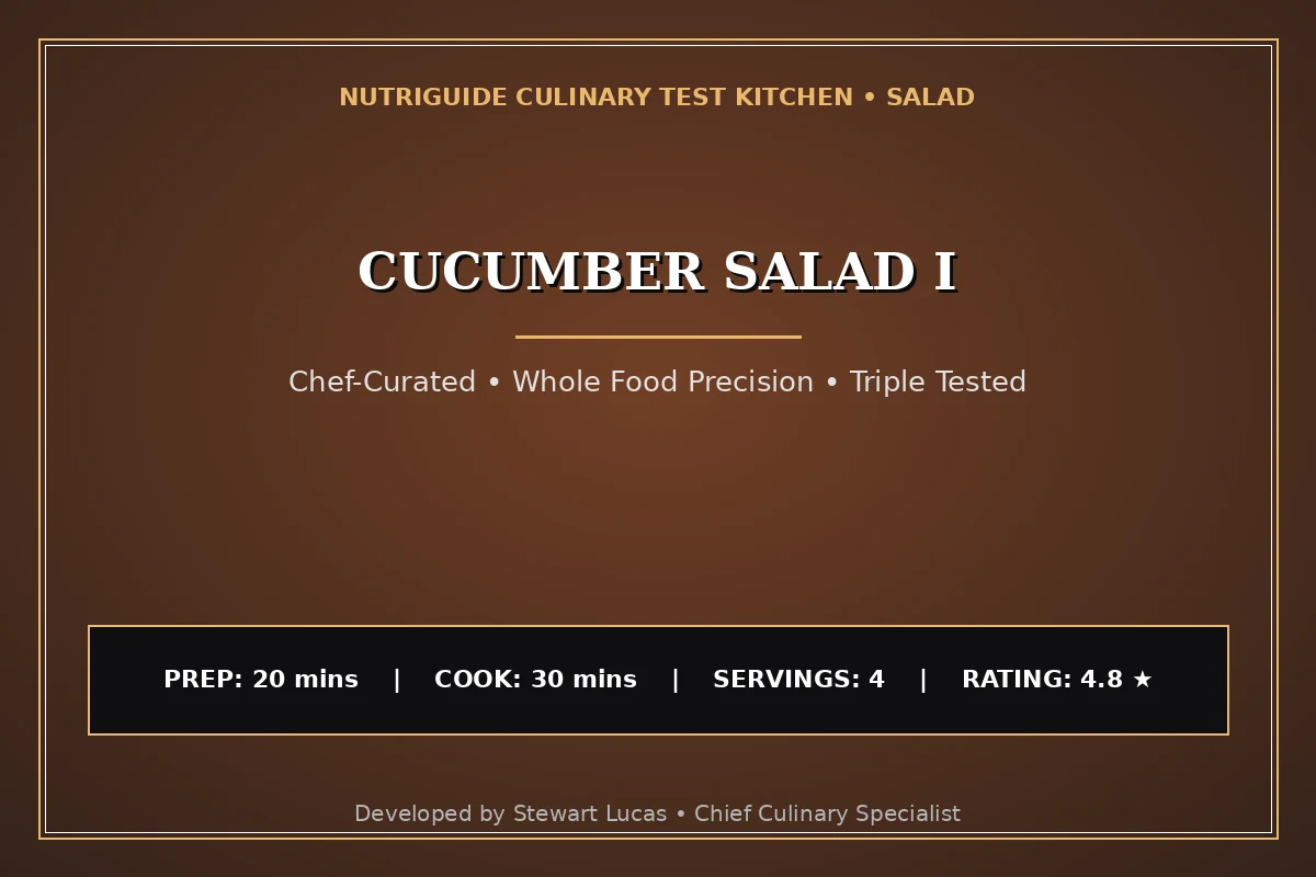 Cucumber Salad I