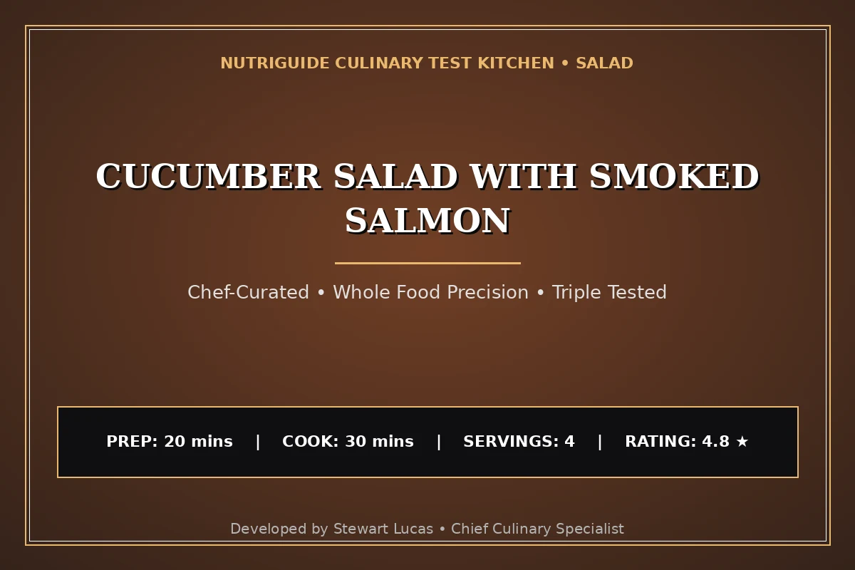 Cucumber Salad With Smoked Salmon