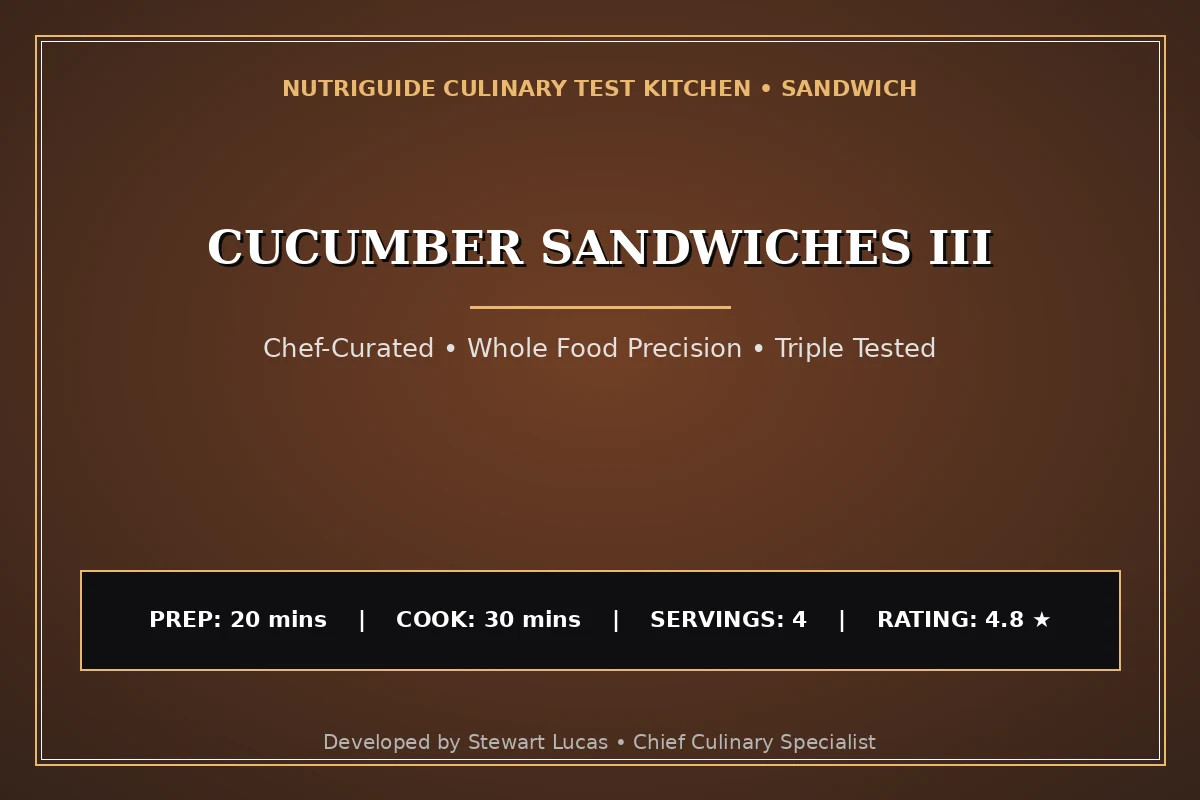 Cucumber Sandwiches Iii