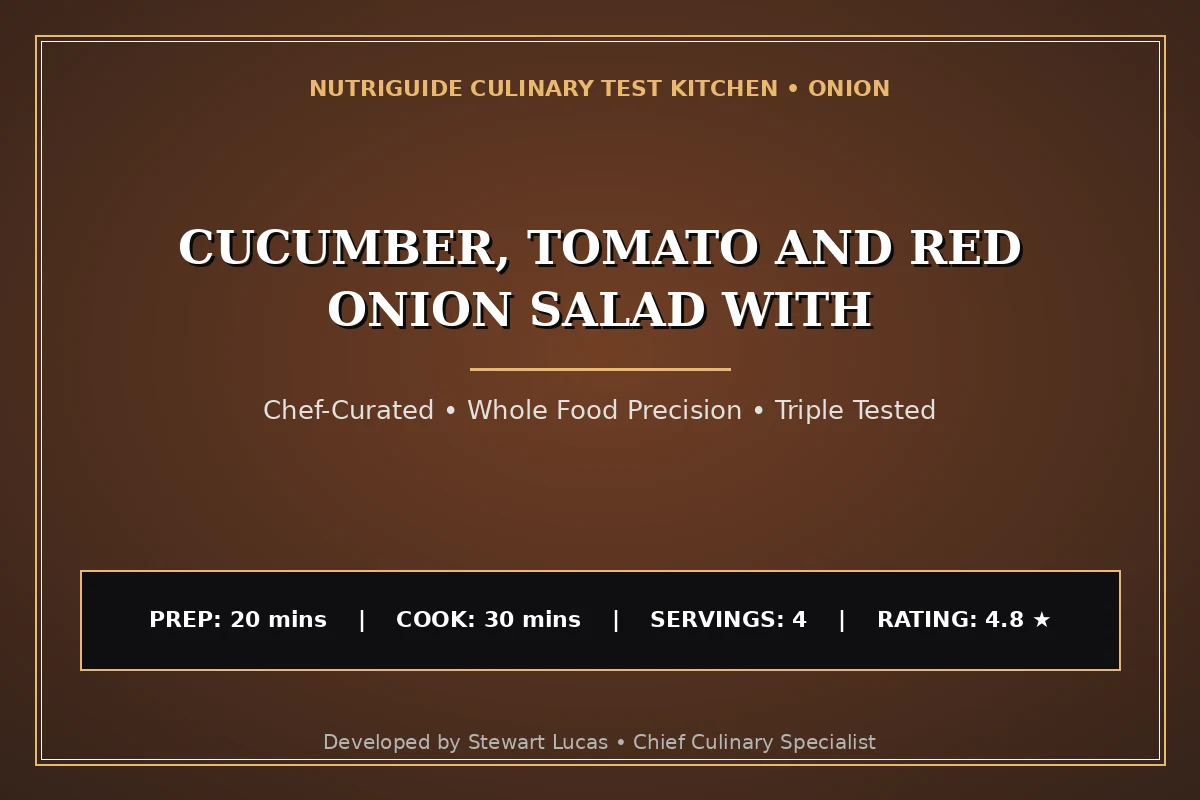 Cucumber, Tomato And Red Onion Salad With