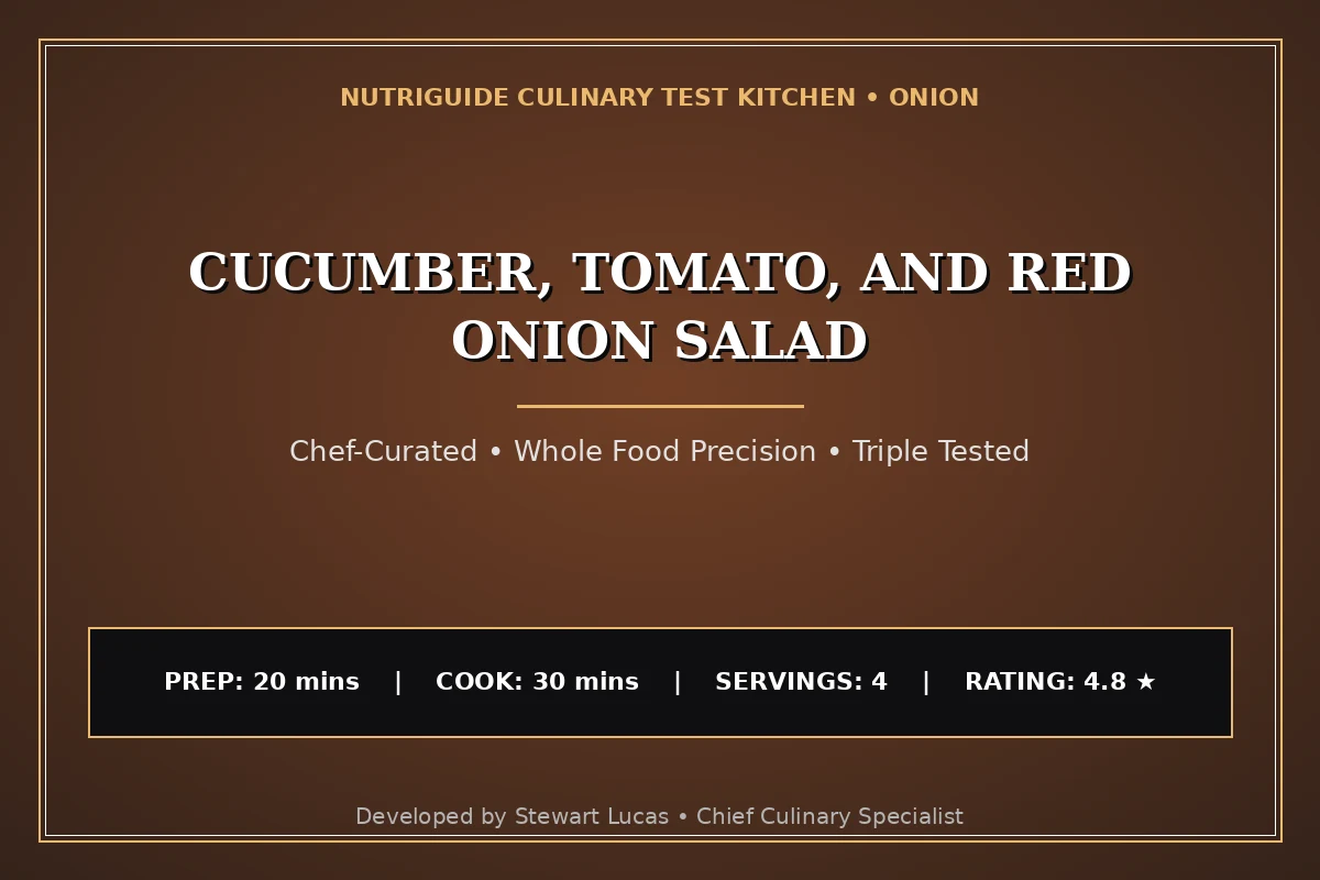 Cucumber, Tomato, And Red Onion Salad