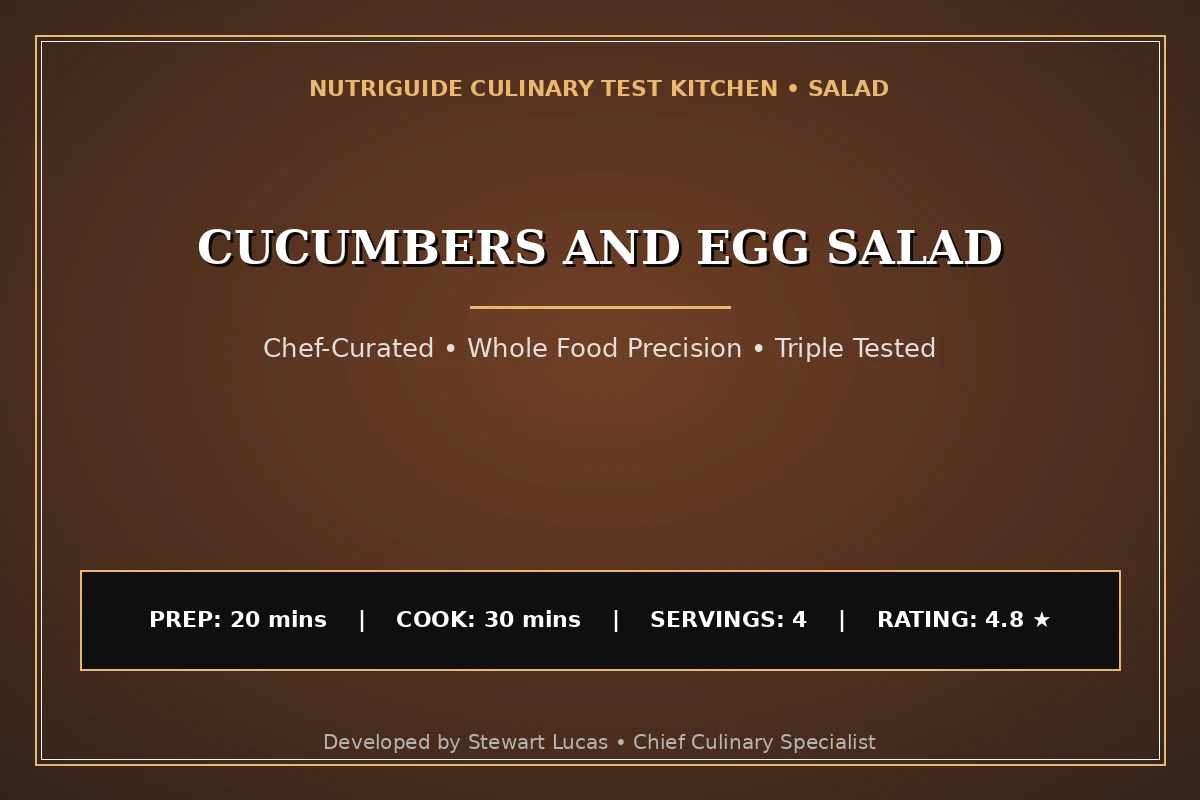 Cucumbers And Egg Salad