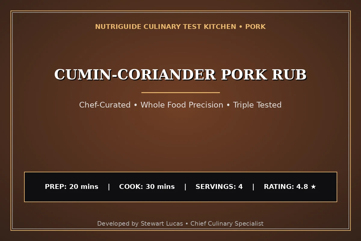 Cumin-Coriander Pork Rub