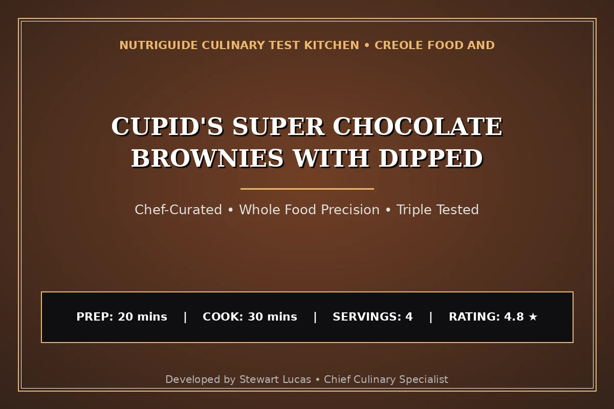 Cupid'S Super Chocolate Brownies With Dipped