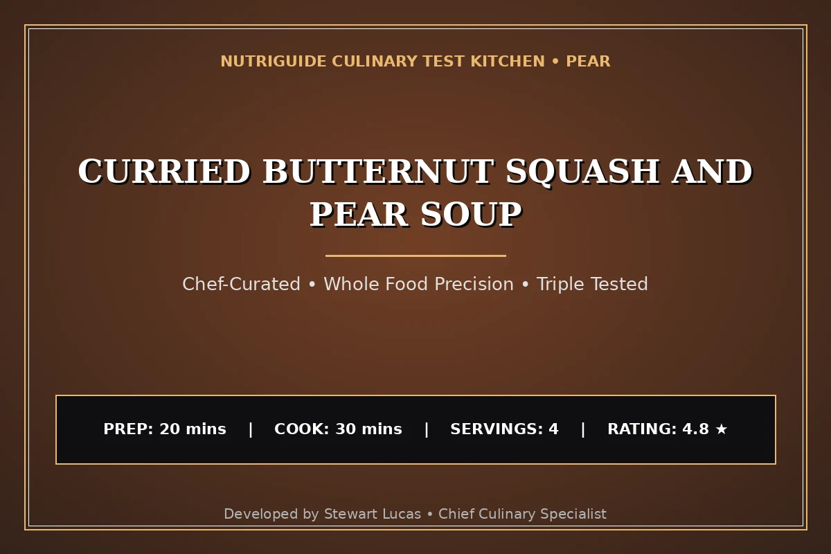 Curried Butternut Squash And Pear Soup
