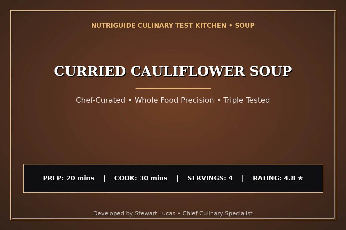 Curried Cauliflower Soup