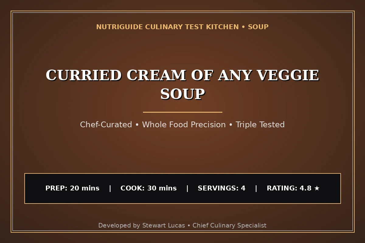 Curried Cream Of Any Veggie Soup