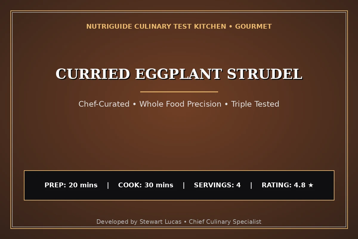 Curried Eggplant Strudel