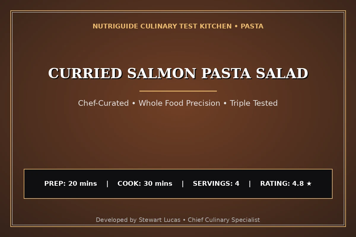 Curried Salmon Pasta Salad