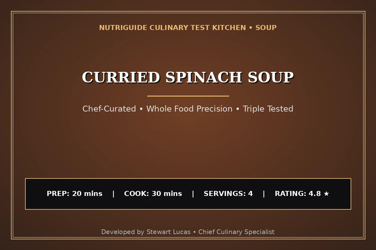 Curried Spinach Soup
