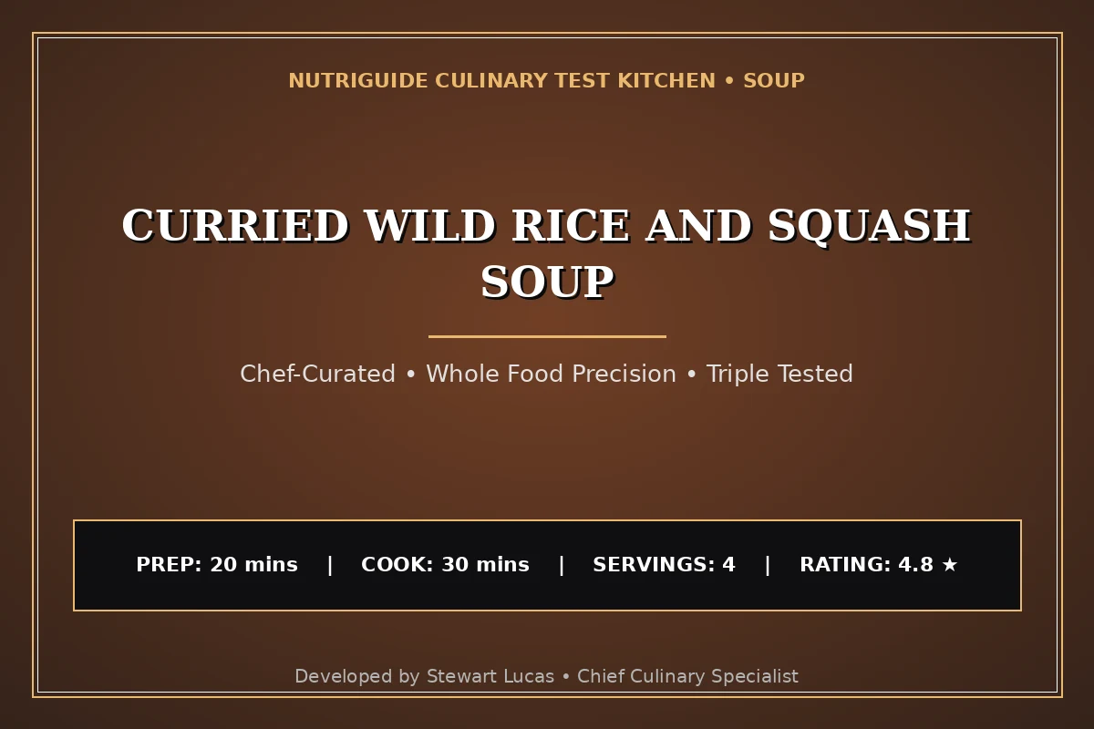 Curried Wild Rice And Squash Soup