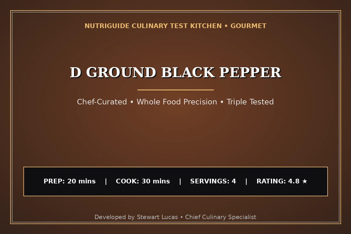 D Ground Black Pepper