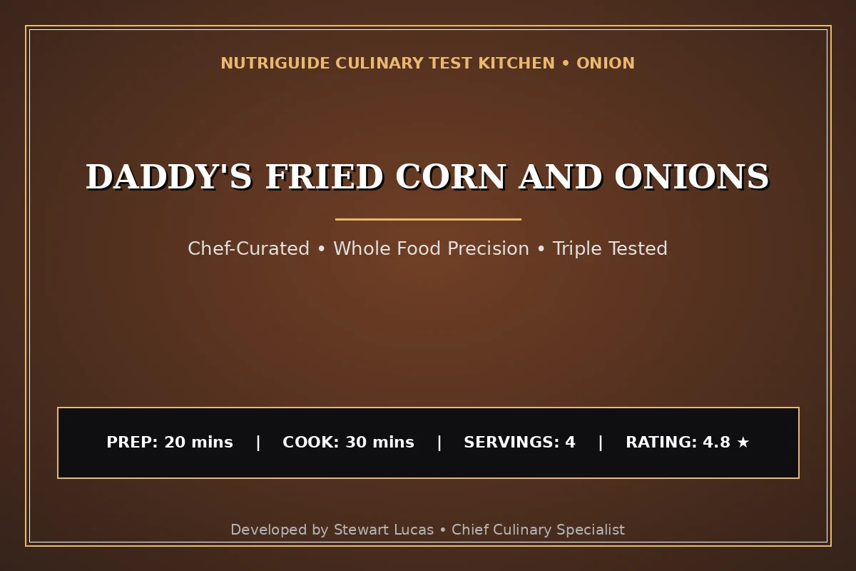 Daddy'S Fried Corn And Onions