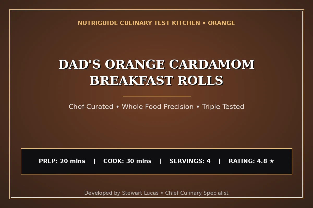 Dad'S Orange Cardamom Breakfast Rolls