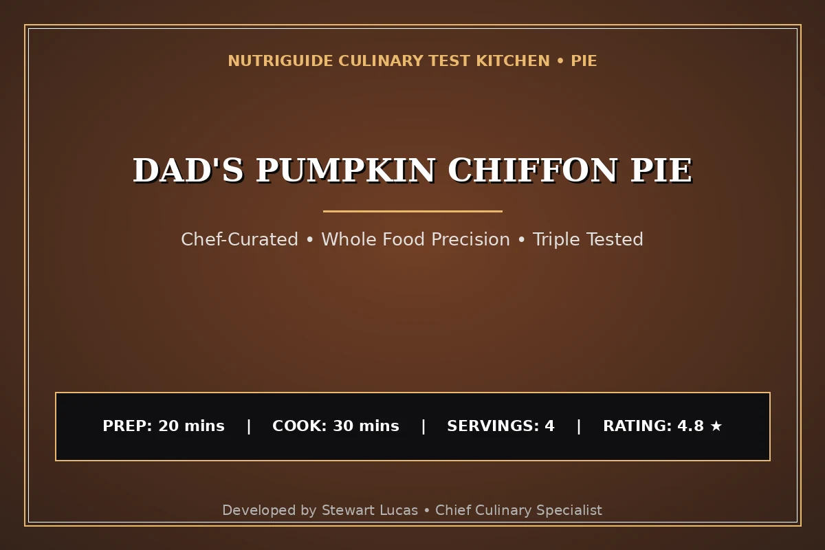 Dad'S Pumpkin Chiffon Pie