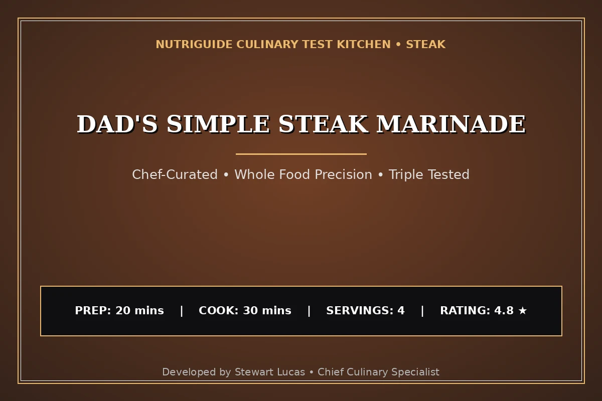 Dad'S Simple Steak Marinade