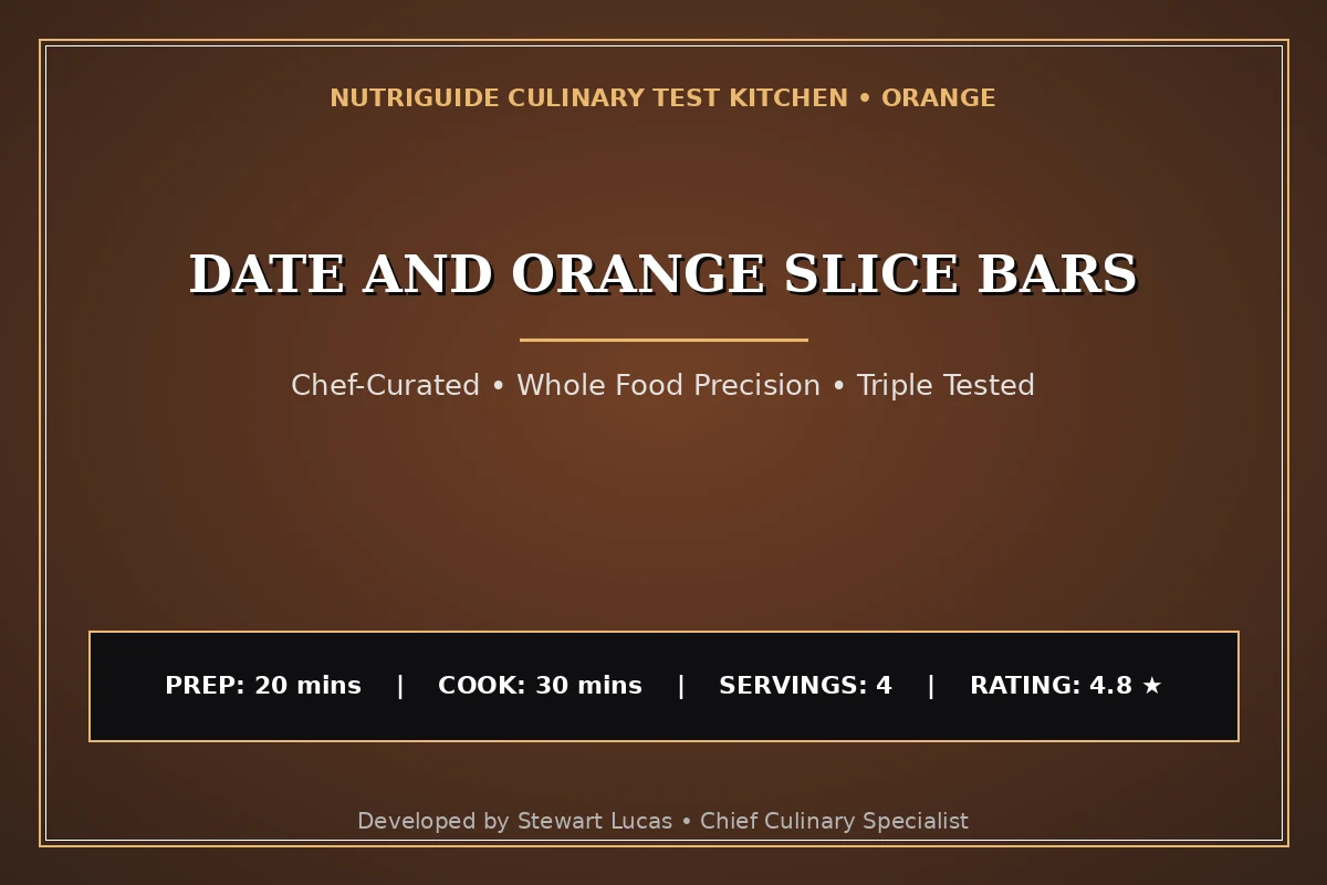 Date And Orange Slice Bars