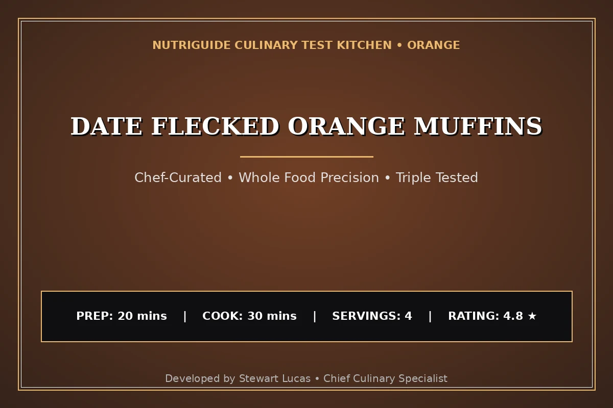 Date Flecked Orange Muffins