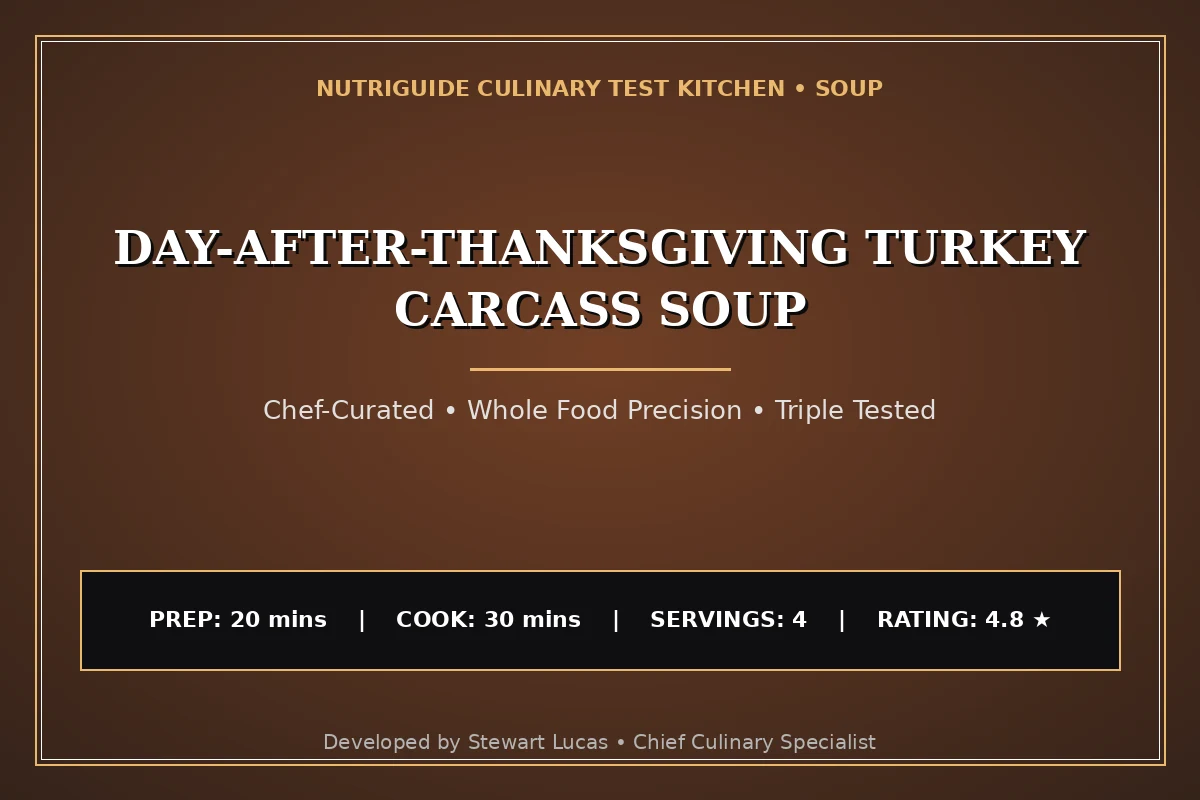 Day-After-Thanksgiving Turkey Carcass Soup