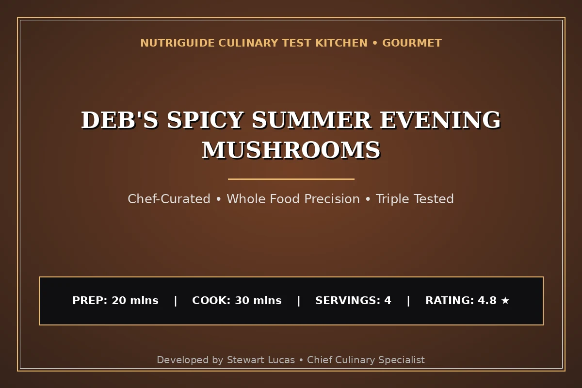 Deb'S Spicy Summer Evening Mushrooms