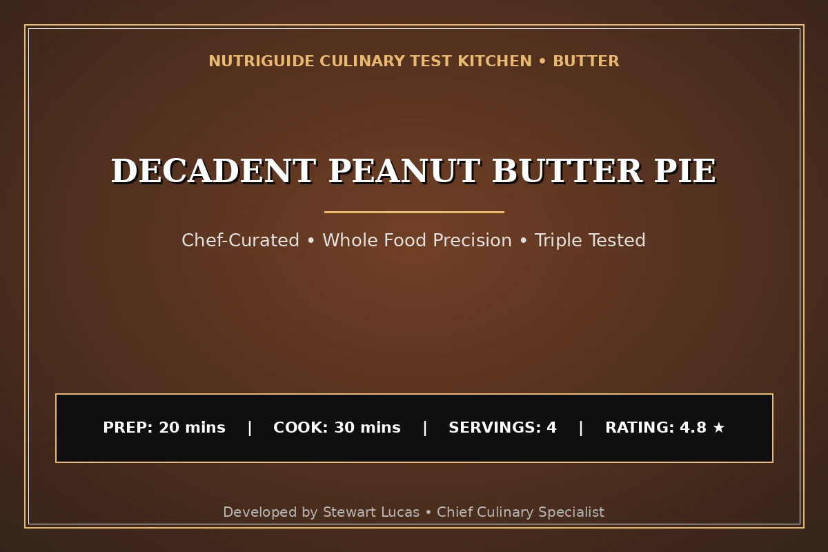 Decadent Peanut Butter Pie
