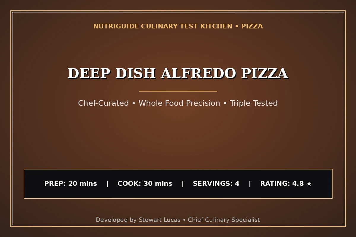 Deep Dish Alfredo Pizza