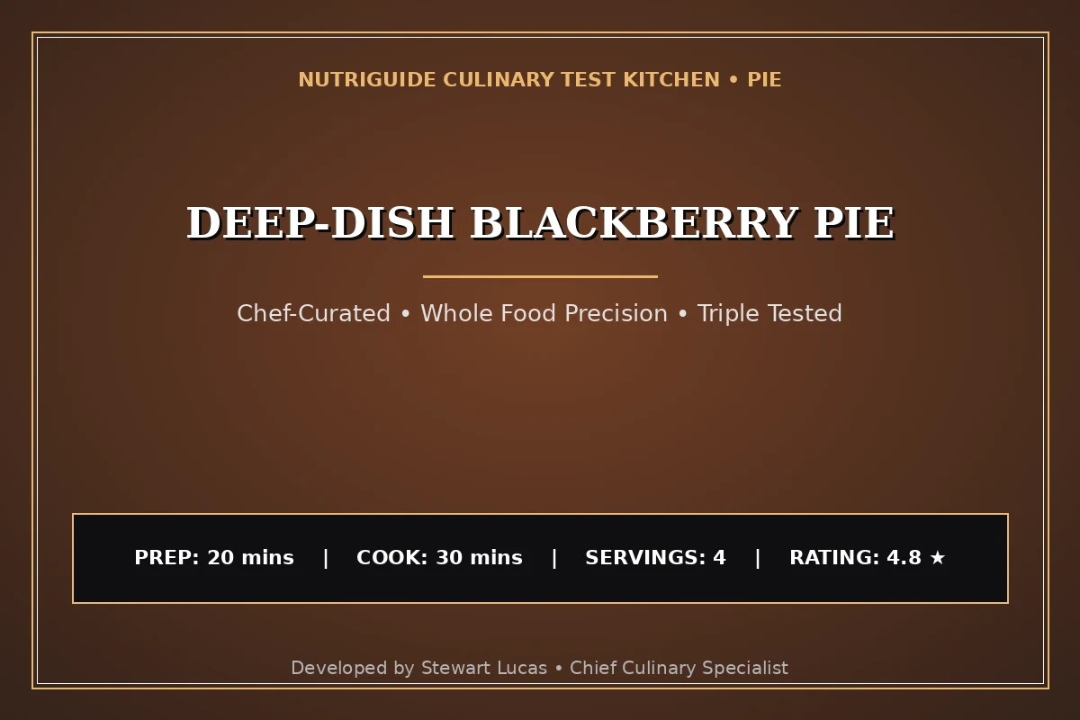 Deep-Dish Blackberry Pie