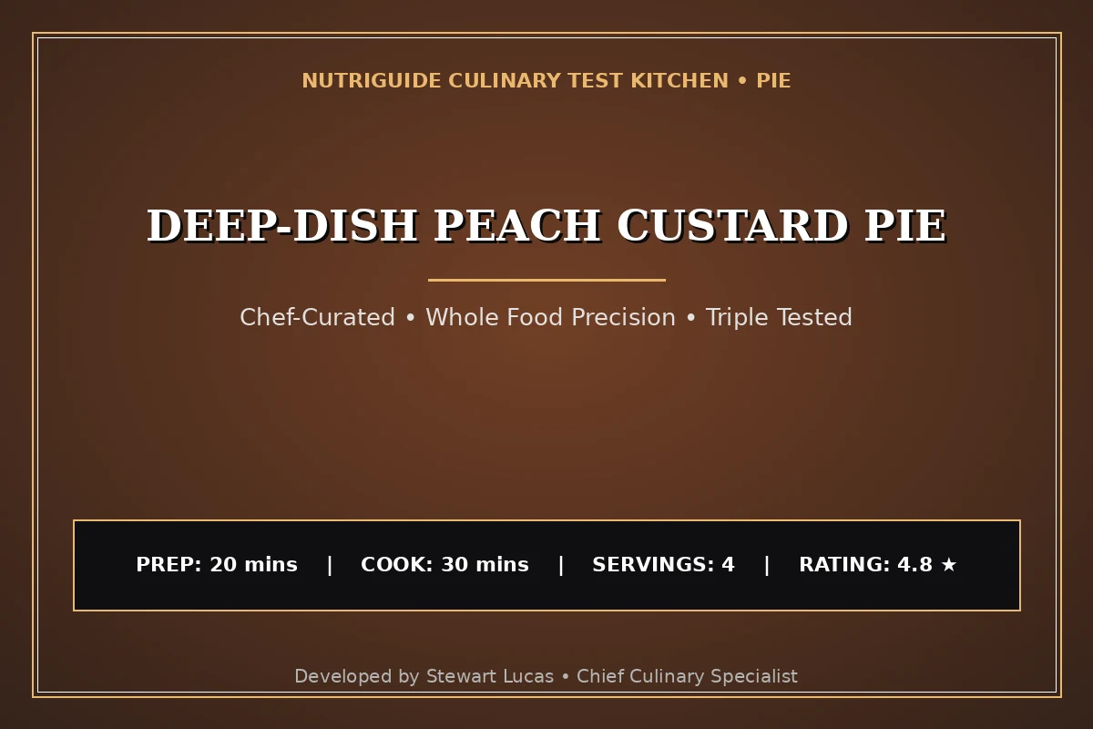 Deep-Dish Peach Custard Pie