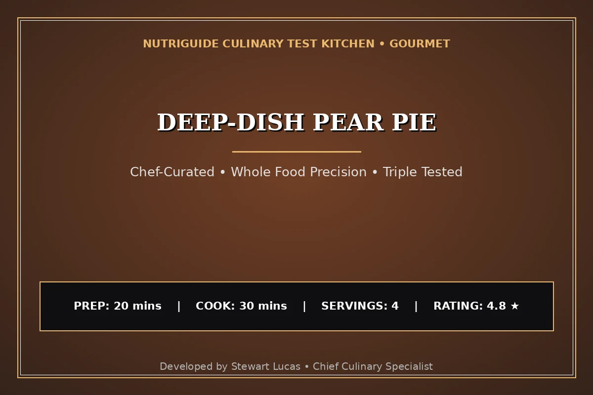 Deep-Dish Pear Pie