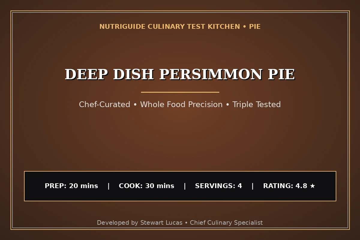 Deep Dish Persimmon Pie