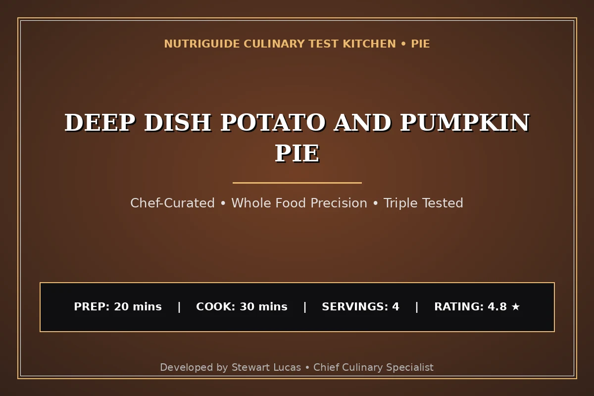 Deep Dish Potato And Pumpkin Pie
